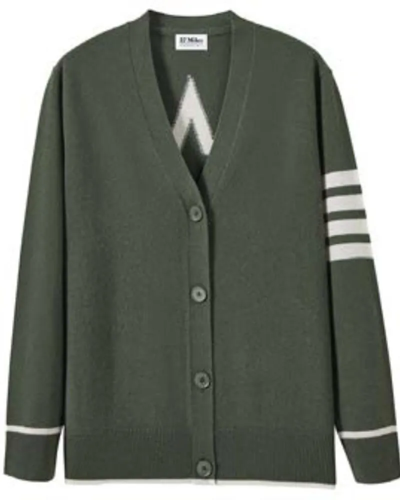 27 Miles Malibu - Kait Cashmere Sweater in Military
