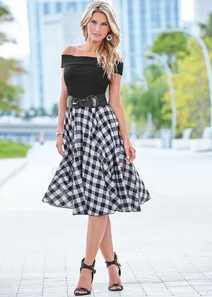 (A) Off The Shoulder Dress