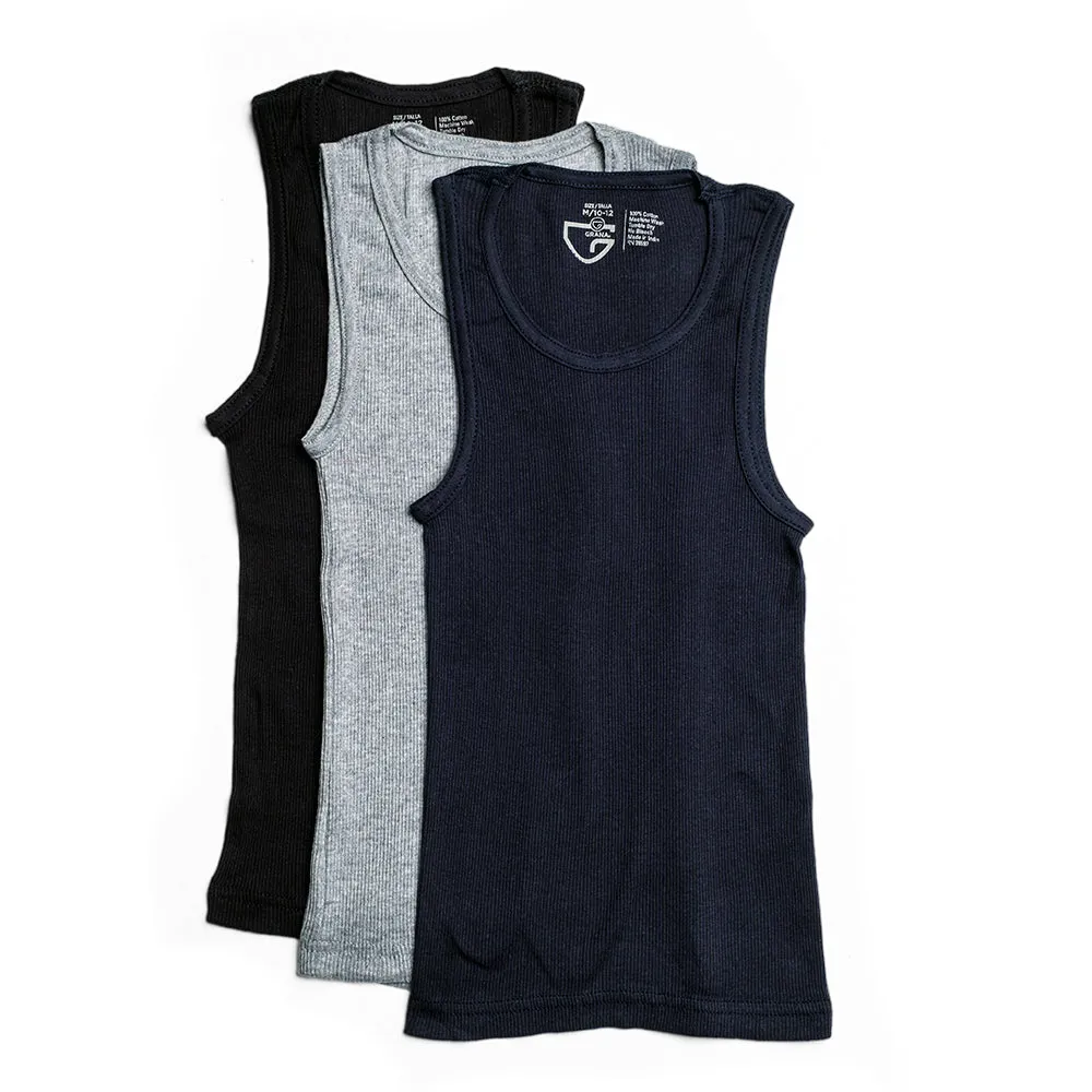 A-Shirt Assorted Colors (Youth) -3 Pack