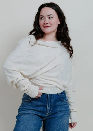 Aimee Off The Shoulder Top - Cream
