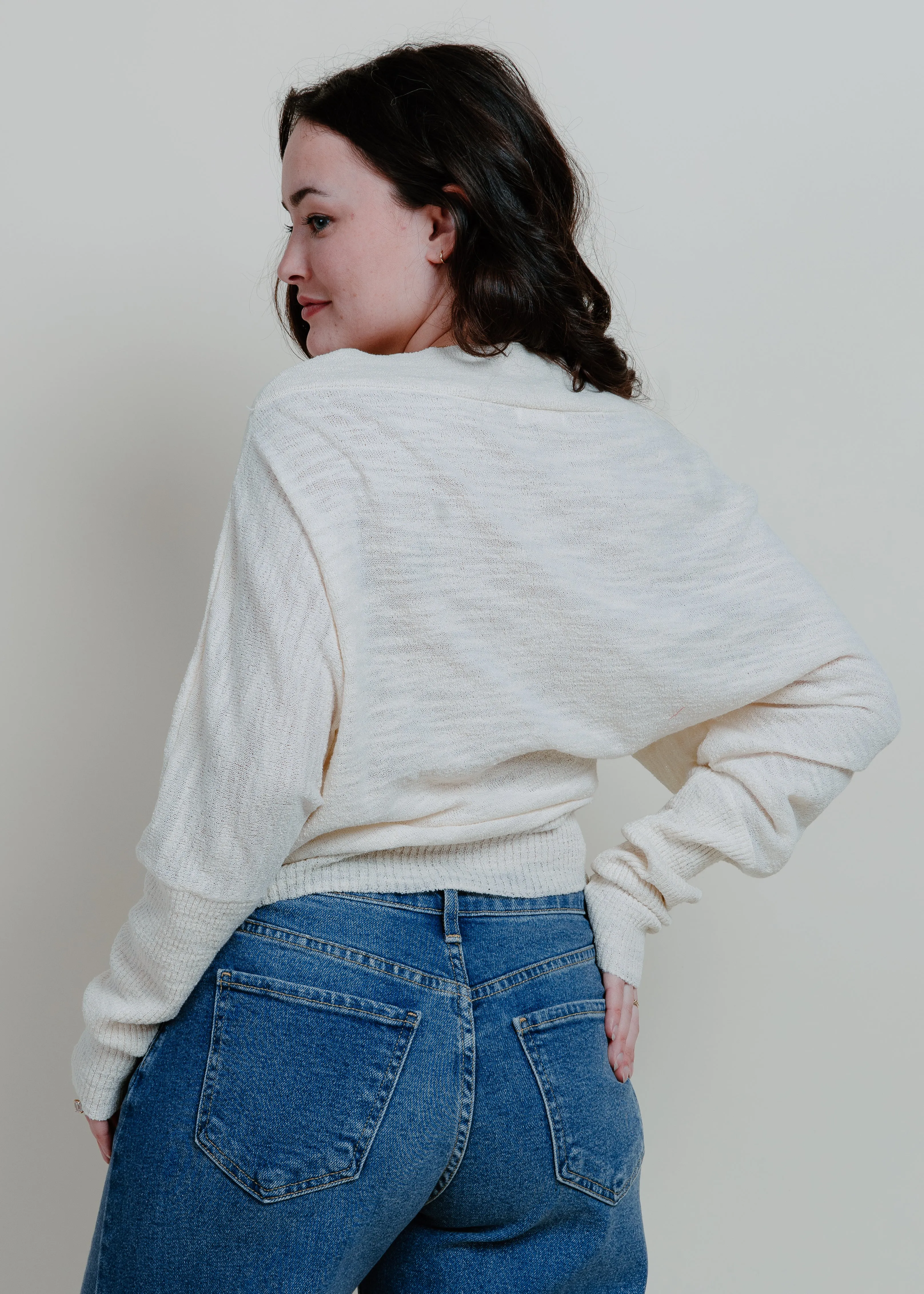 Aimee Off The Shoulder Top - Cream