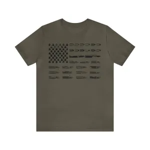 American Flag Bullets Graphic T-Shirt