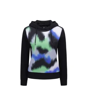 ANEW Golf Women's Camo Pattern Hoody Sweater - Black