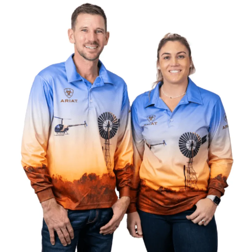 Ariat Shirt Unisex Fishing Windmill