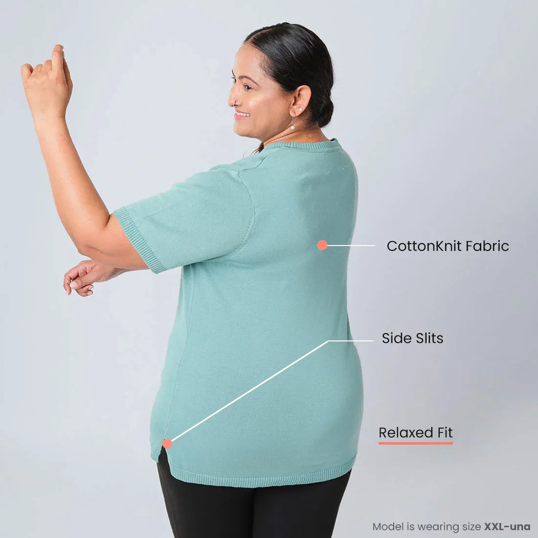 At-Ease Cotton Knit Top