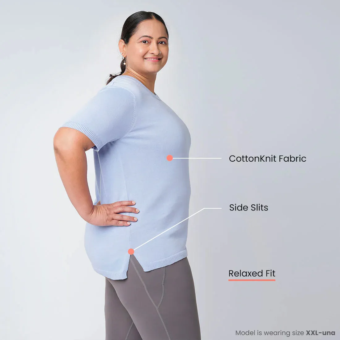 At-Ease Cotton Knit Top