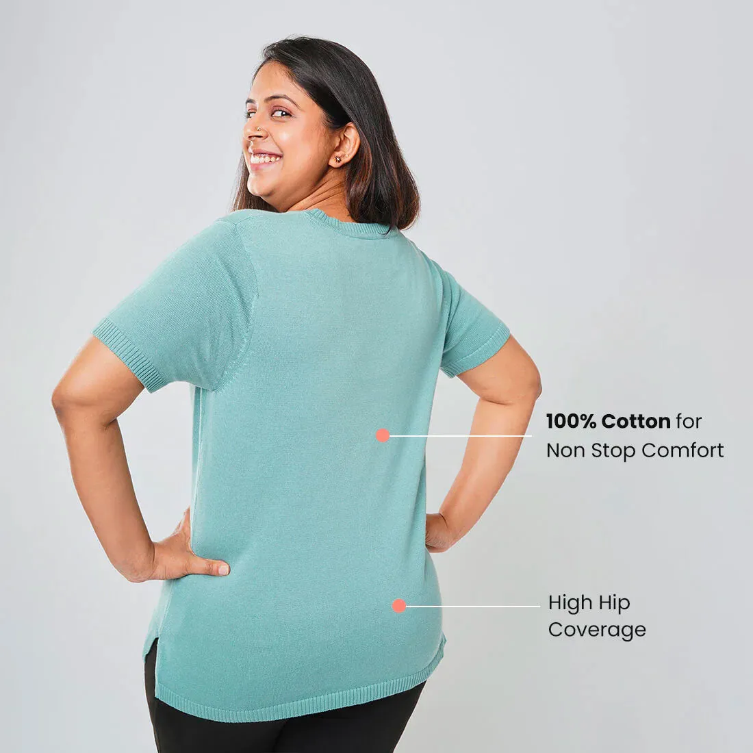 At-Ease Cotton Knit Top