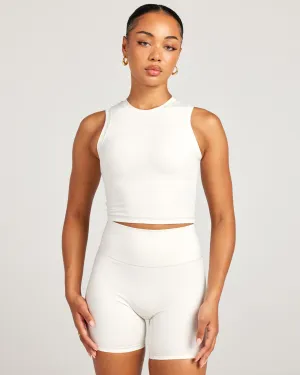 Aura Ringer Tank - Vanilla Latte