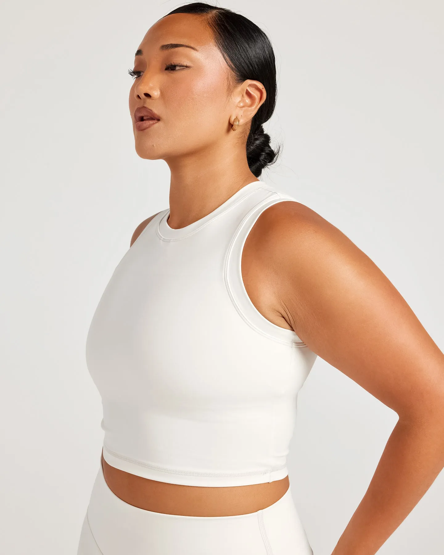 Aura Ringer Tank - Vanilla Latte