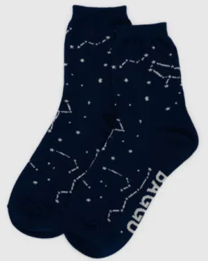 Baggu Crew Sock - Constellation Midnight