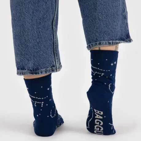 Baggu Crew Sock - Constellation Midnight