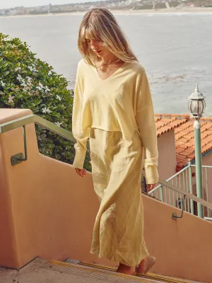 Bailey V-neck Pullover - Butter