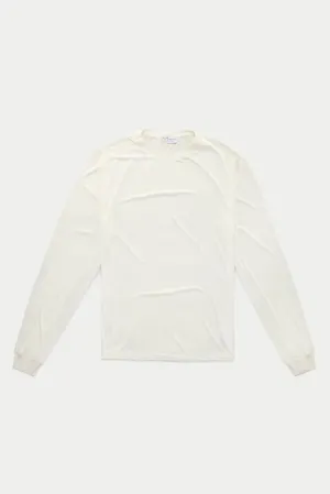 Bamboo Sorona Long Sleeve Crew Neck T-Shirt Cloud Dancer