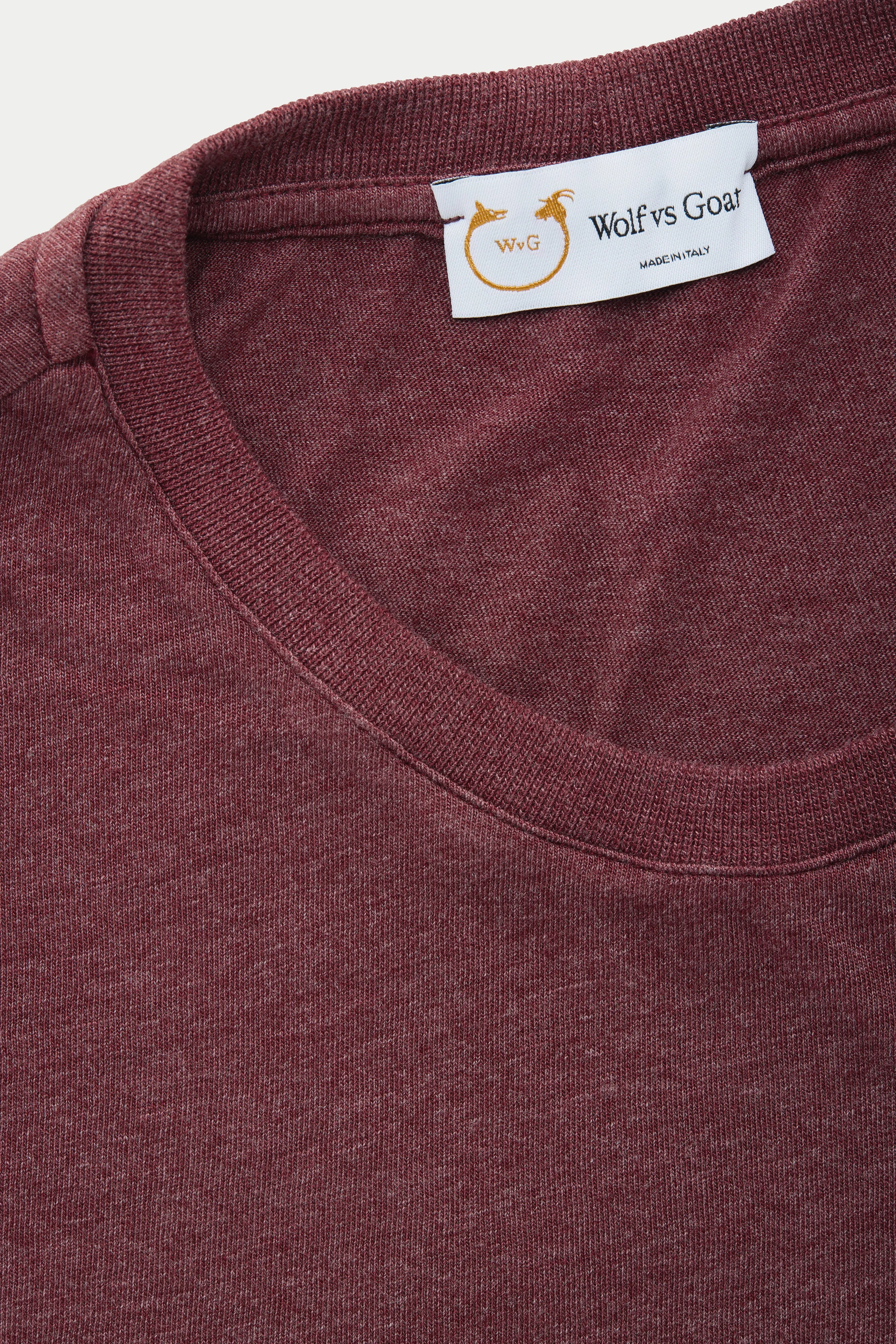 Bamboo Sorona Long Sleeve Crew Neck T-Shirt Tawny Port