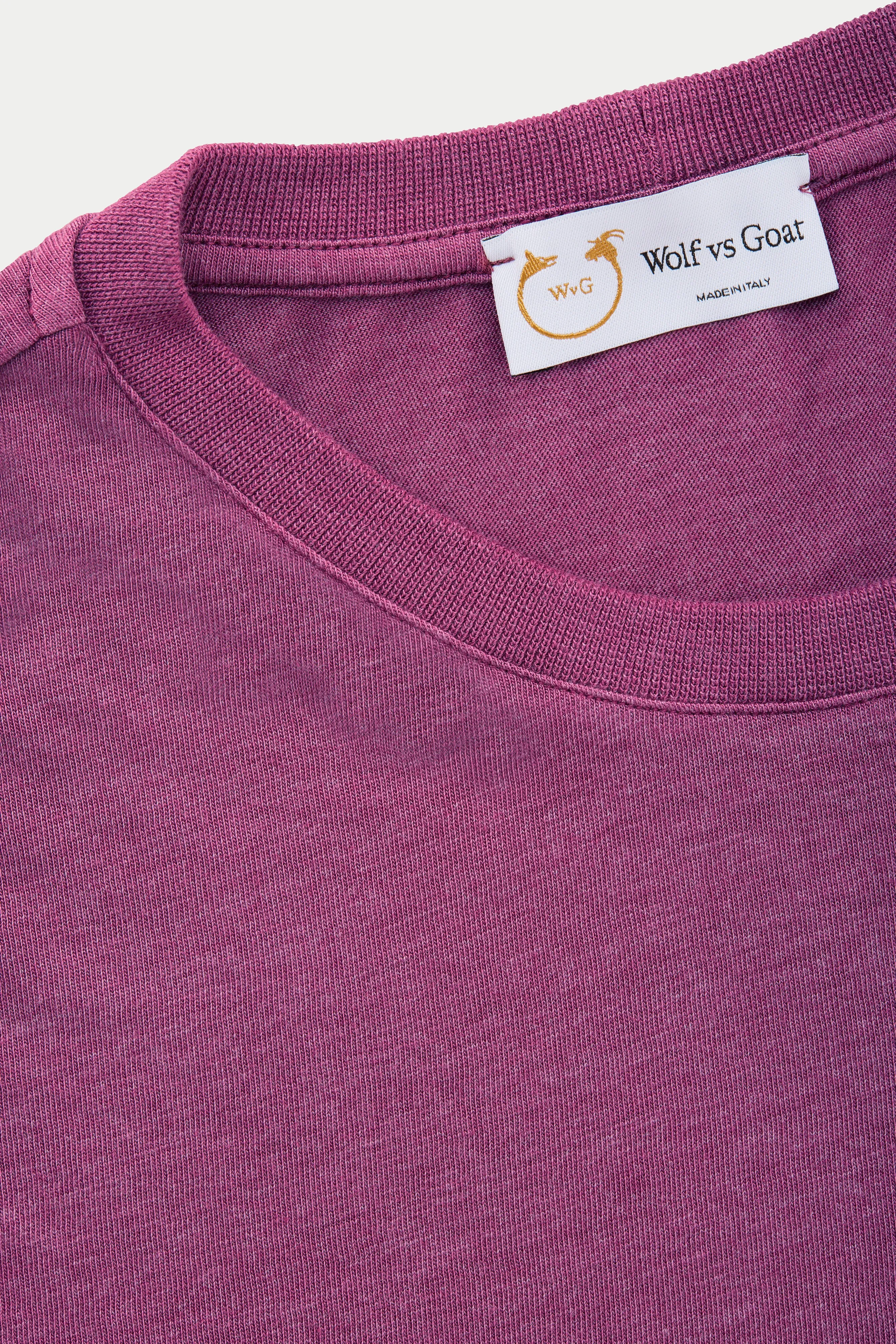 Bamboo Sorona Short Sleeve Crew Neck T-Shirt Red Violet