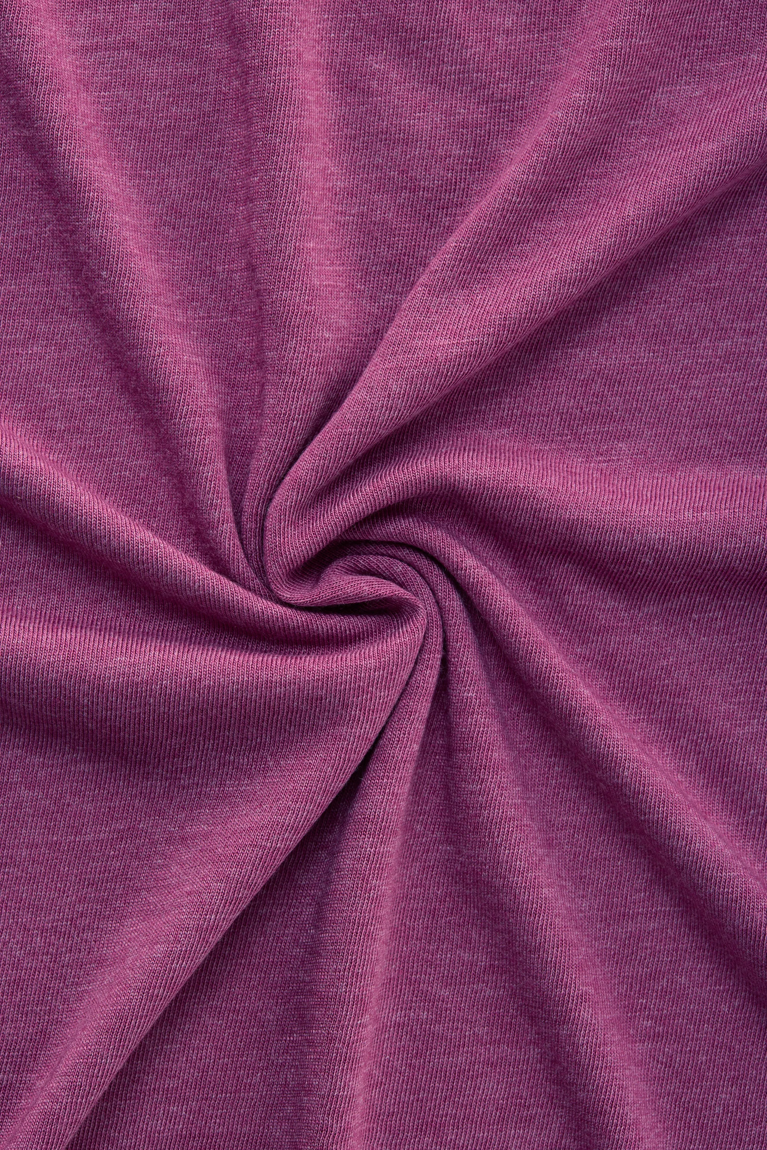 Bamboo Sorona Short Sleeve Crew Neck T-Shirt Red Violet