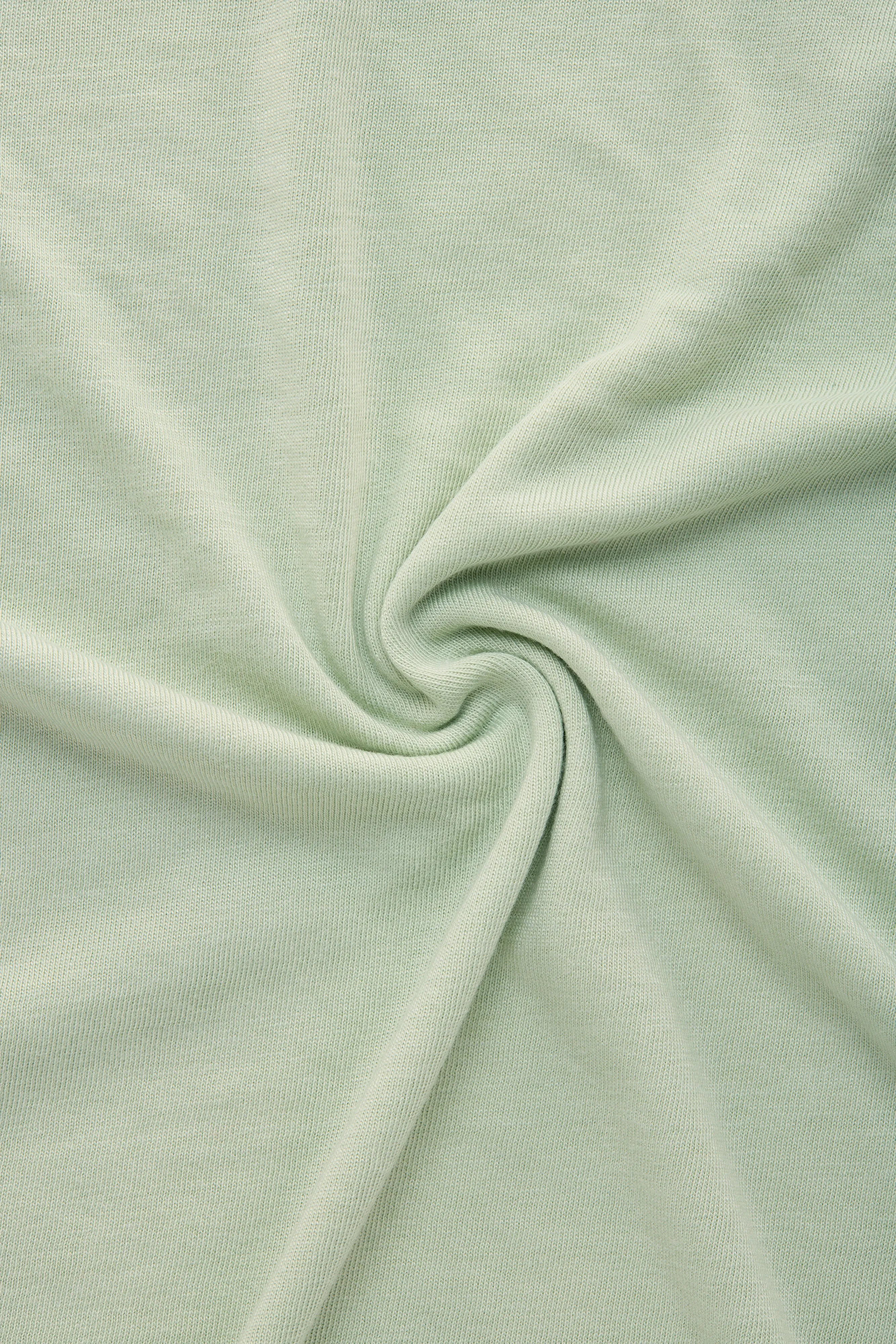 Bamboo Sorona Short Sleeve Roll Neck T-Shirt Green Lily