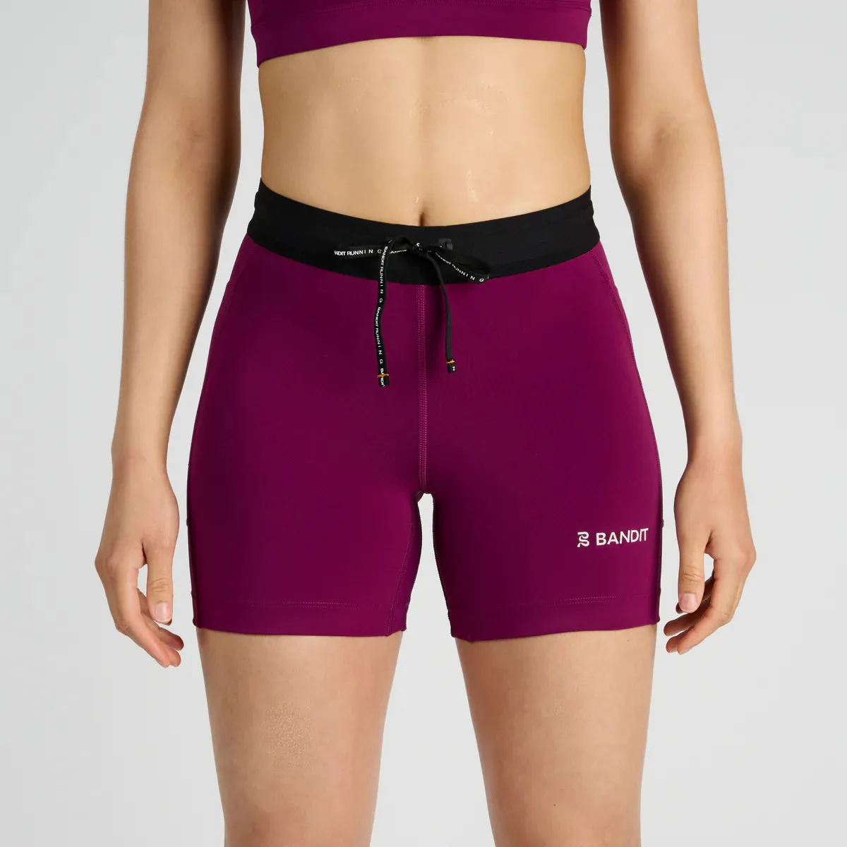 Bandit Running Stamina 5" Women's Compression Shorts - Deep Plum