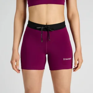 Bandit Running Stamina 5" Women's Compression Shorts - Deep Plum