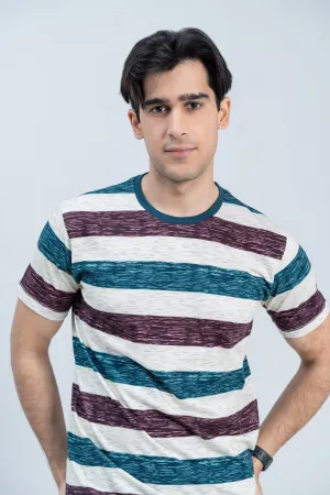 Beige Lining T-Shirt