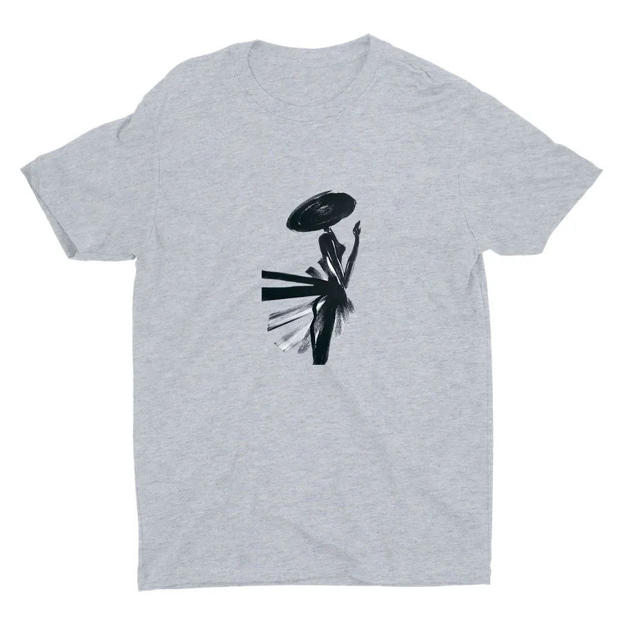 Black and White Art Cotton Tee