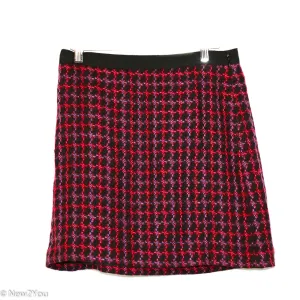 Black Multicolor Tweed Skirt (Ann Taylor Loft)