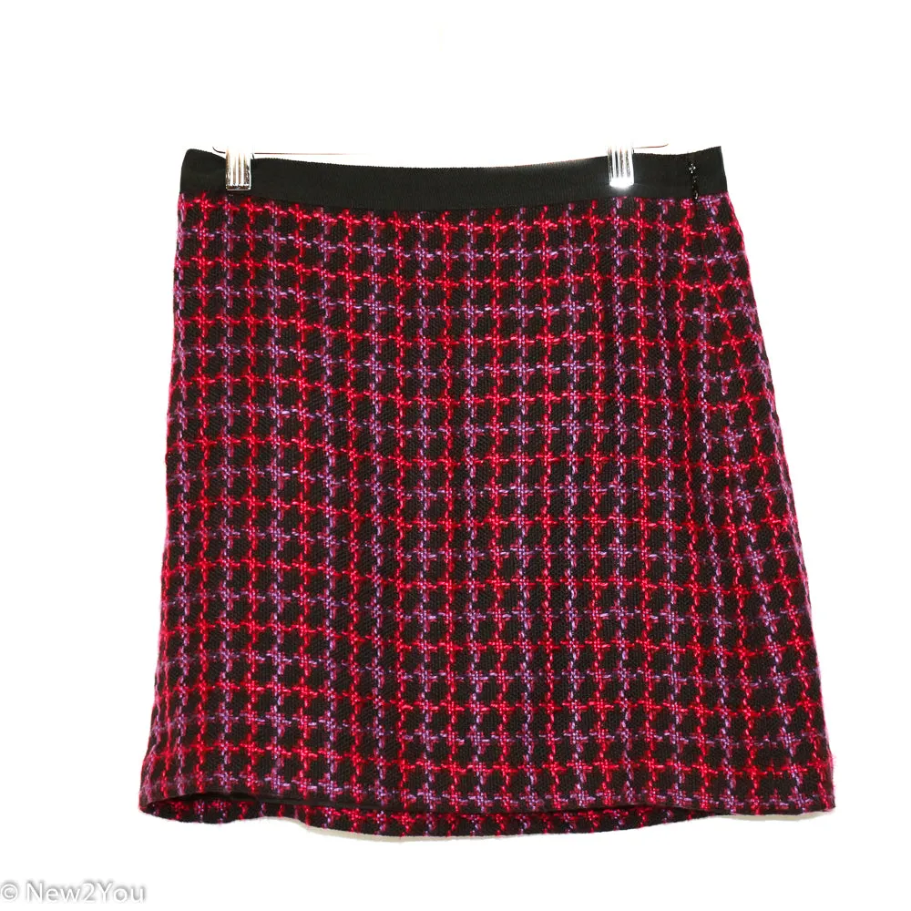 Black Multicolor Tweed Skirt (Ann Taylor Loft)