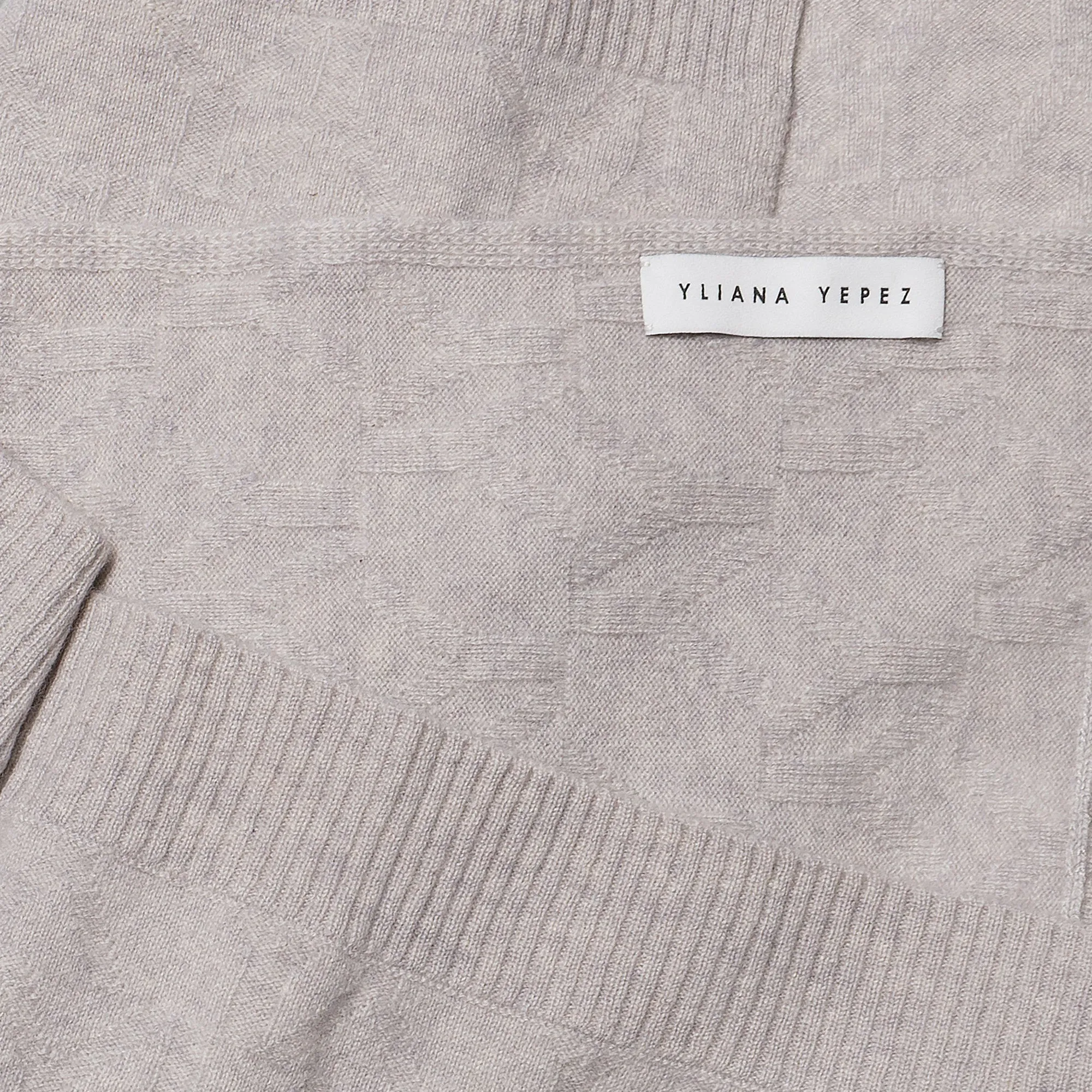 Blanket Cashmere Light Grey YY Logomania