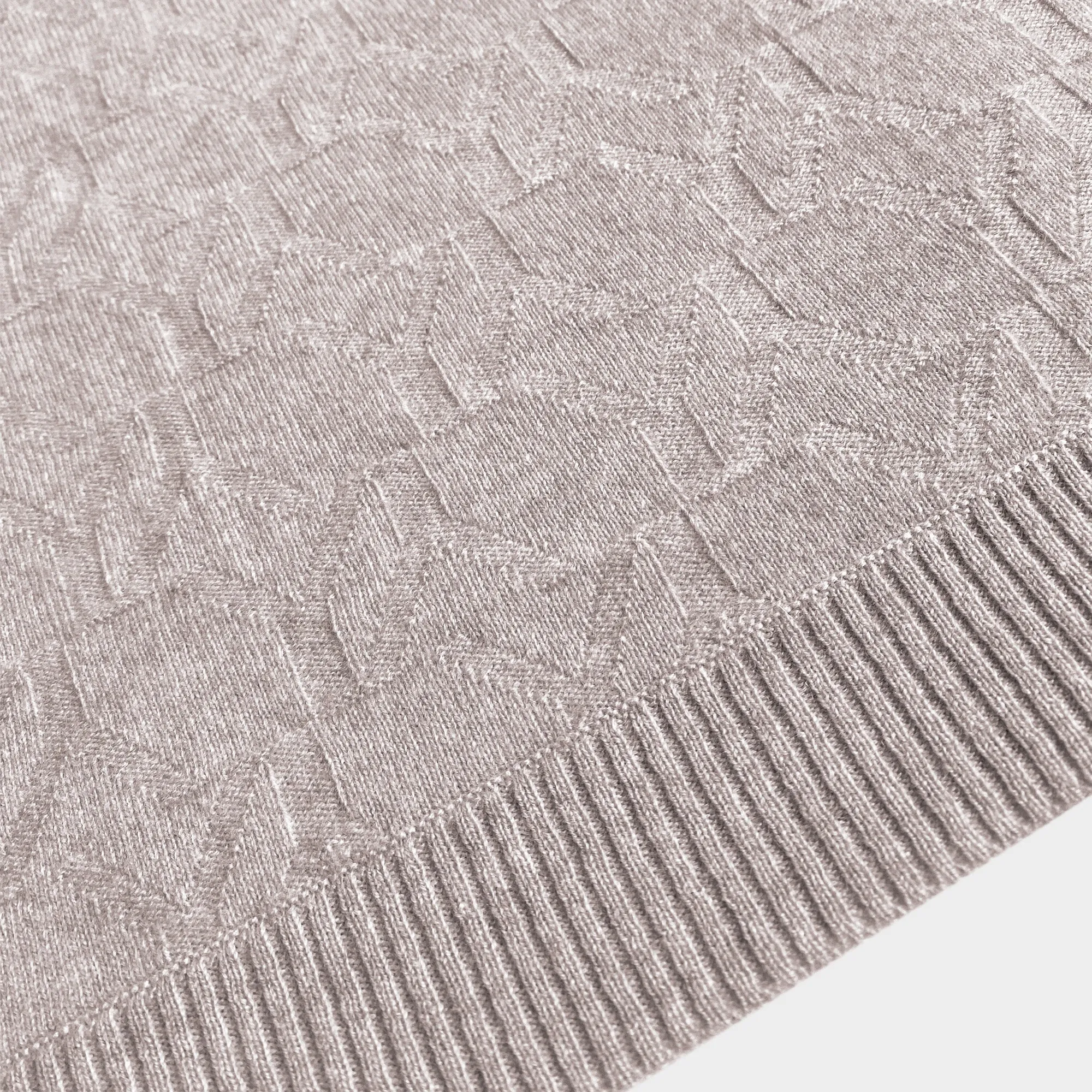 Blanket Cashmere Light Grey YY Logomania