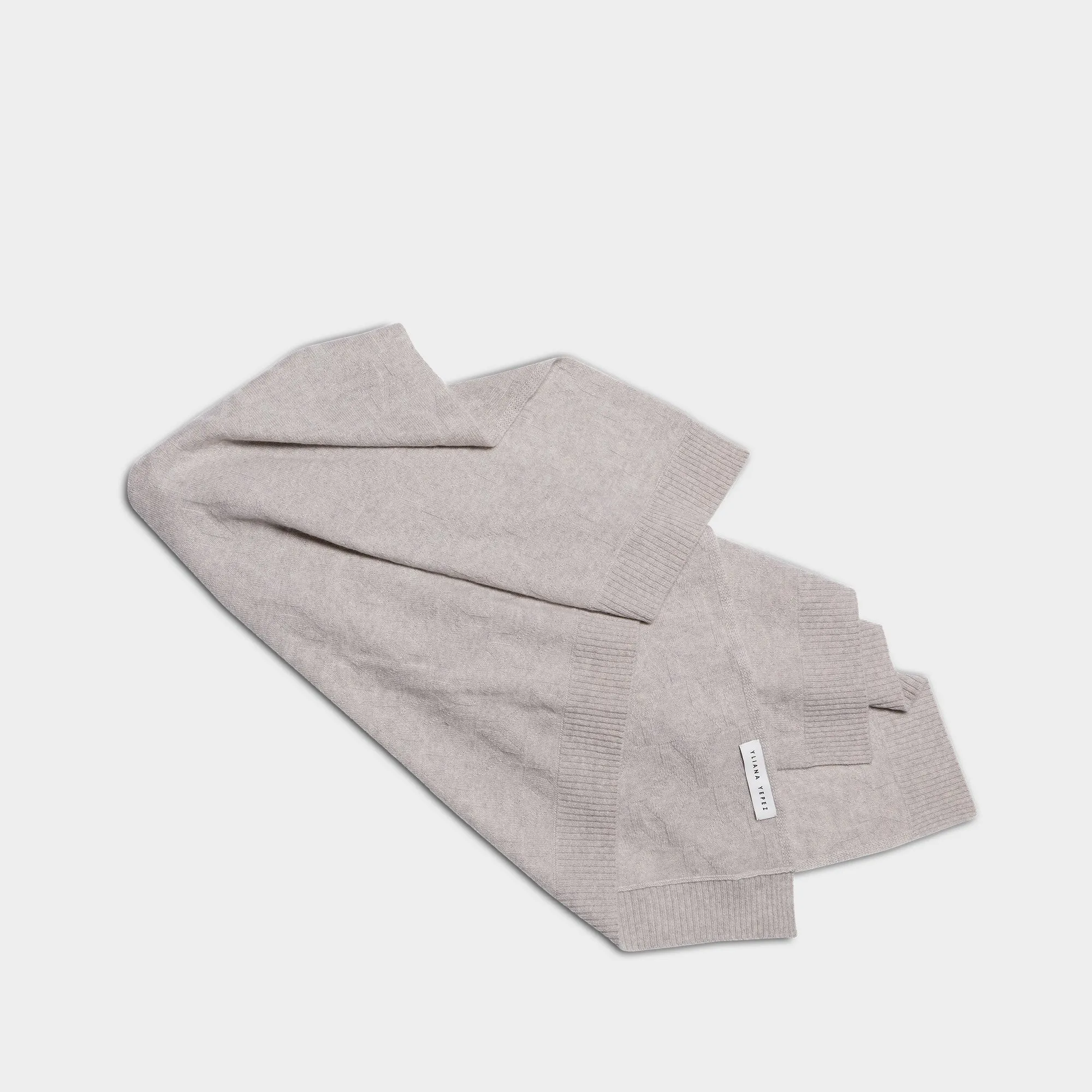 Blanket Cashmere Light Grey YY Logomania