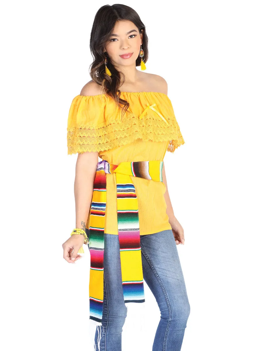 Blusa Artesanal de Olan para Mujer