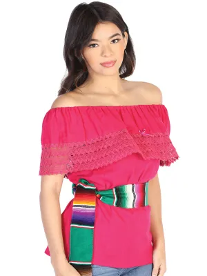 Blusa Artesanal de Olan para Mujer