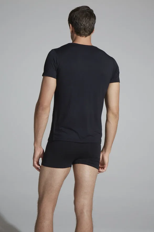 Boody Men's T Crew Neck Blk S