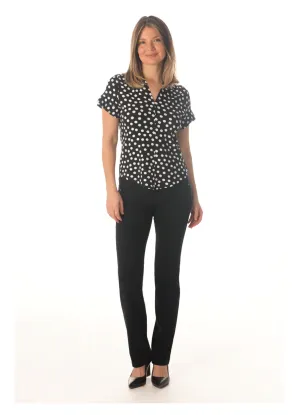 Brenda Beddome Ruffle Sleeve Slim V-Neck Top