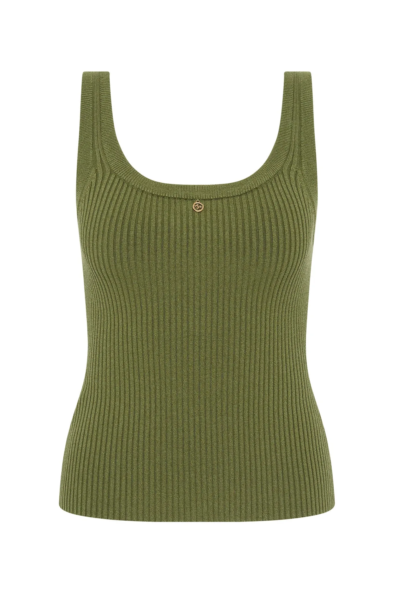 Bronte Scoop Neck Rib Tank