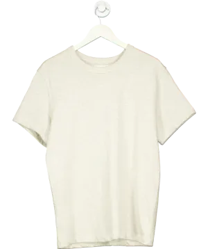 Buck Mason Beige Field Spec Cotton Heavy T-shirt UK M