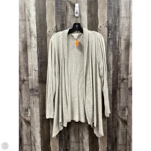 Cardigan By Liz Claiborne In Beige, Size: Xl