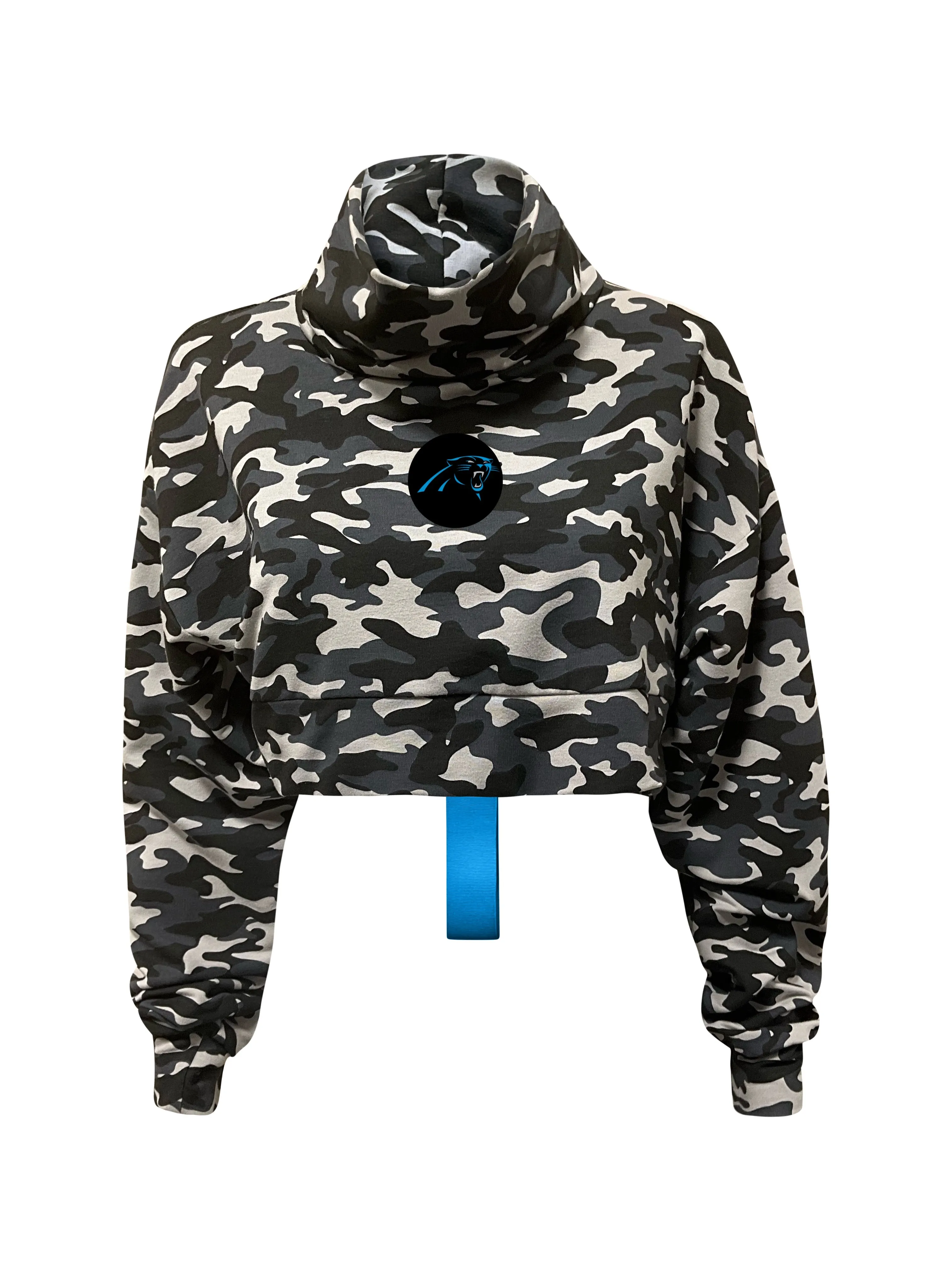 Carolina Panthers Crop Camo Sweatshirt