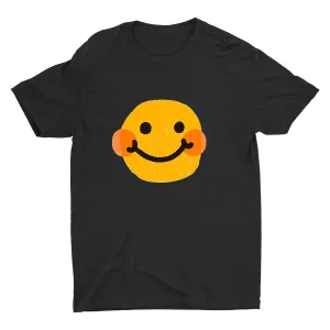 Cartoon Smiling Face Printed T-shirt