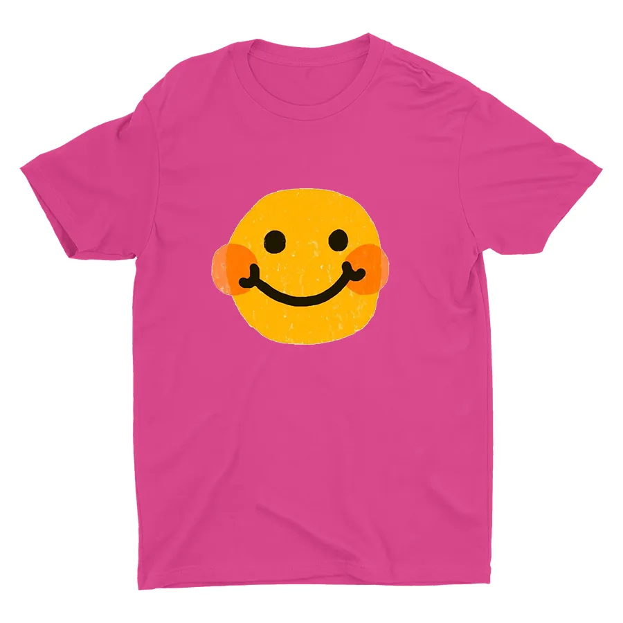 Cartoon Smiling Face Printed T-shirt