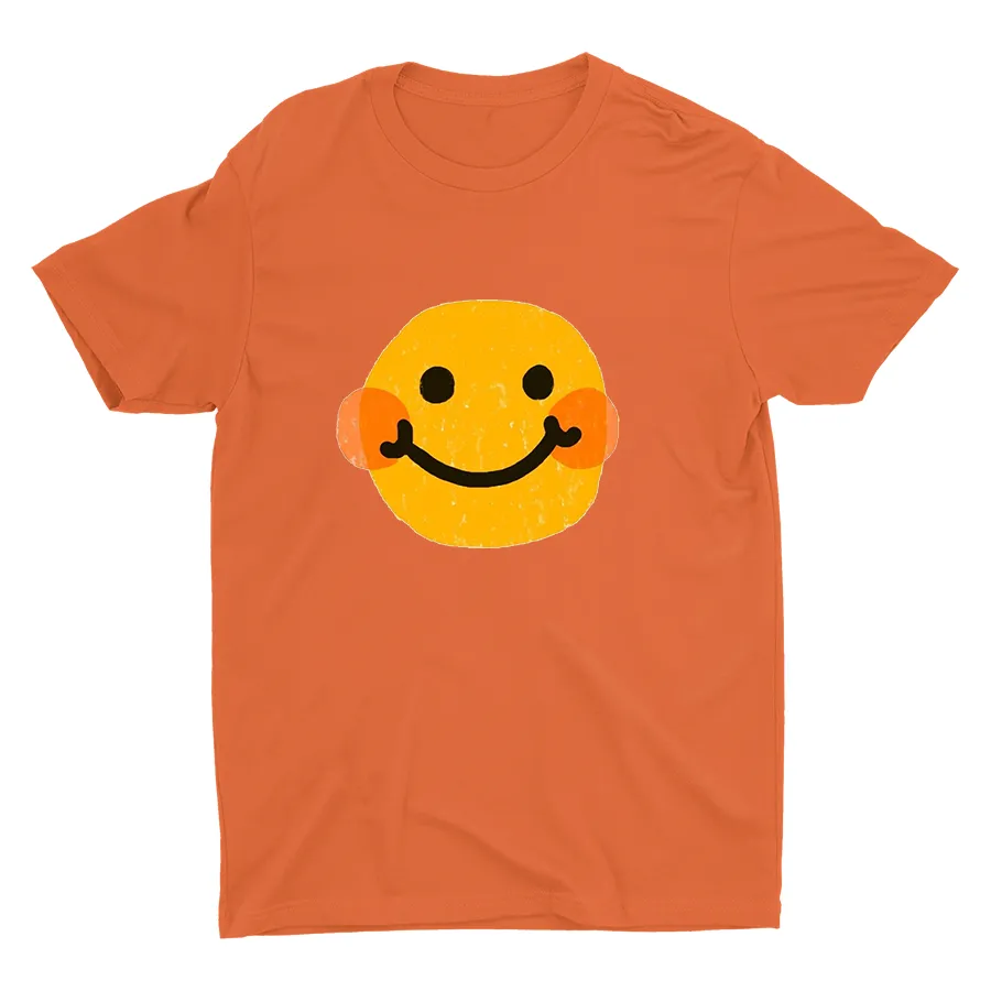 Cartoon Smiling Face Printed T-shirt