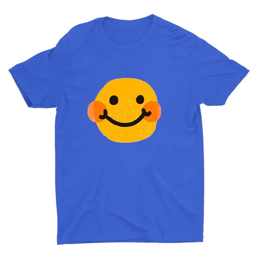 Cartoon Smiling Face Printed T-shirt