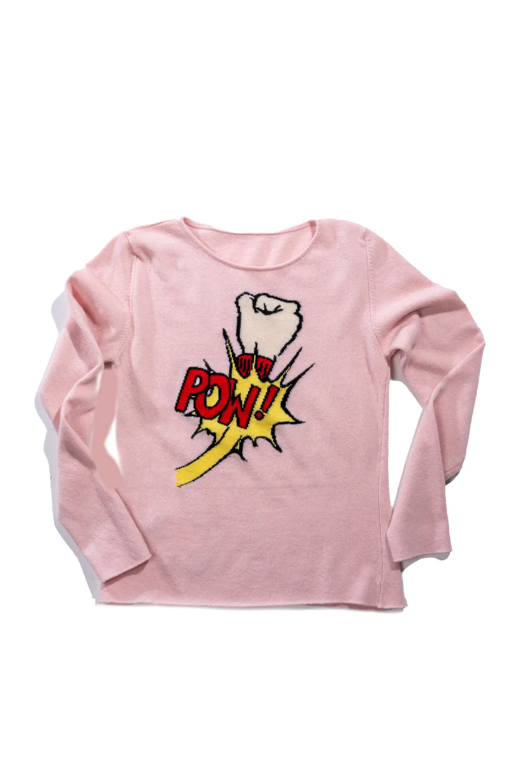Cashmere POW! Crewneck Sweater
