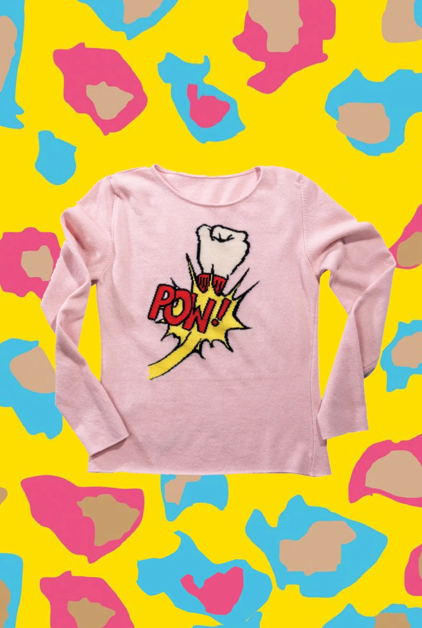 Cashmere POW! Crewneck Sweater