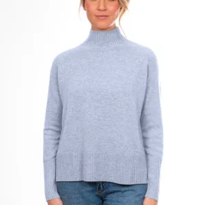 Cashmere Raglan Pullover - Denim
