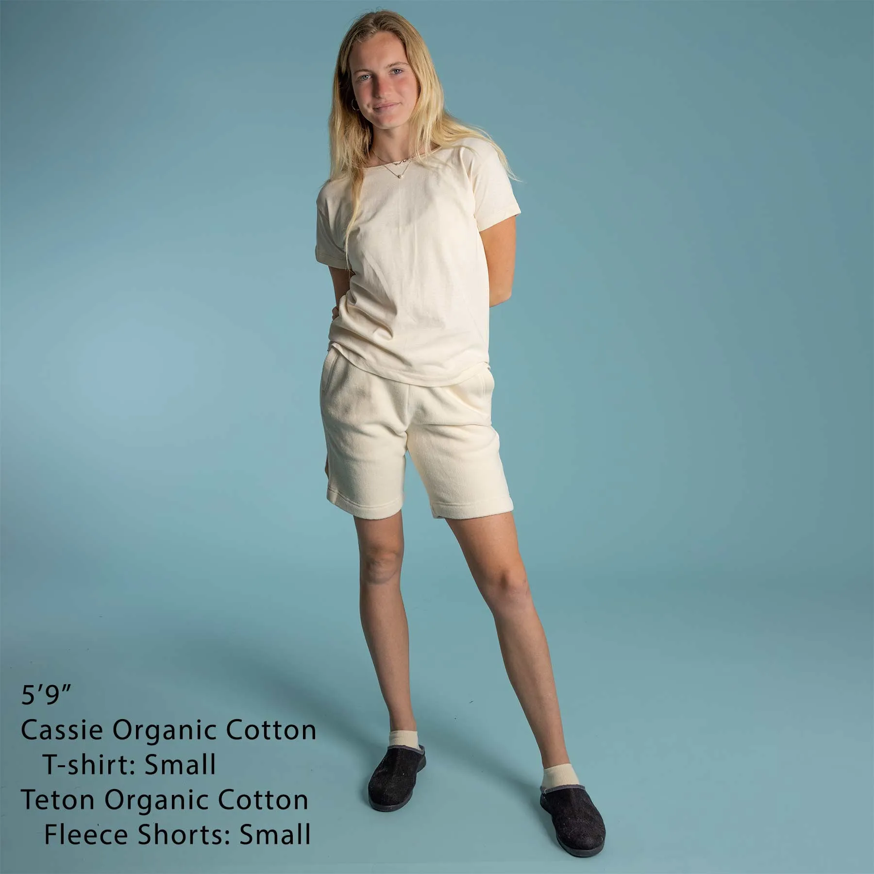 CASSIE Women's 100% Organic Cotton Short-Sleeve T-Shirt (Grown & Made in USA)