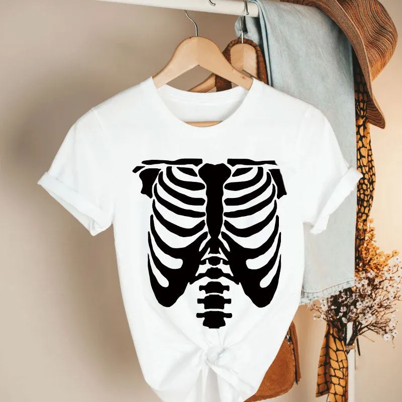 Chest Skeleton Cotton Tee