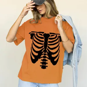 Chest Skeleton Cotton Tee