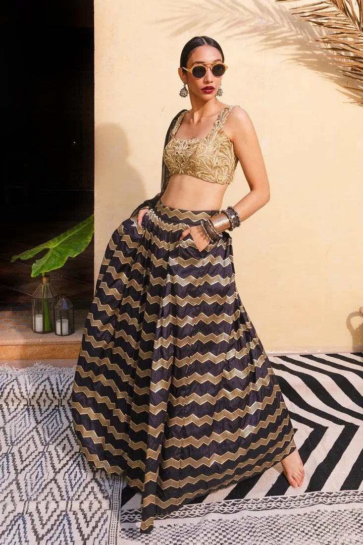 Chevron skirt Lehenga