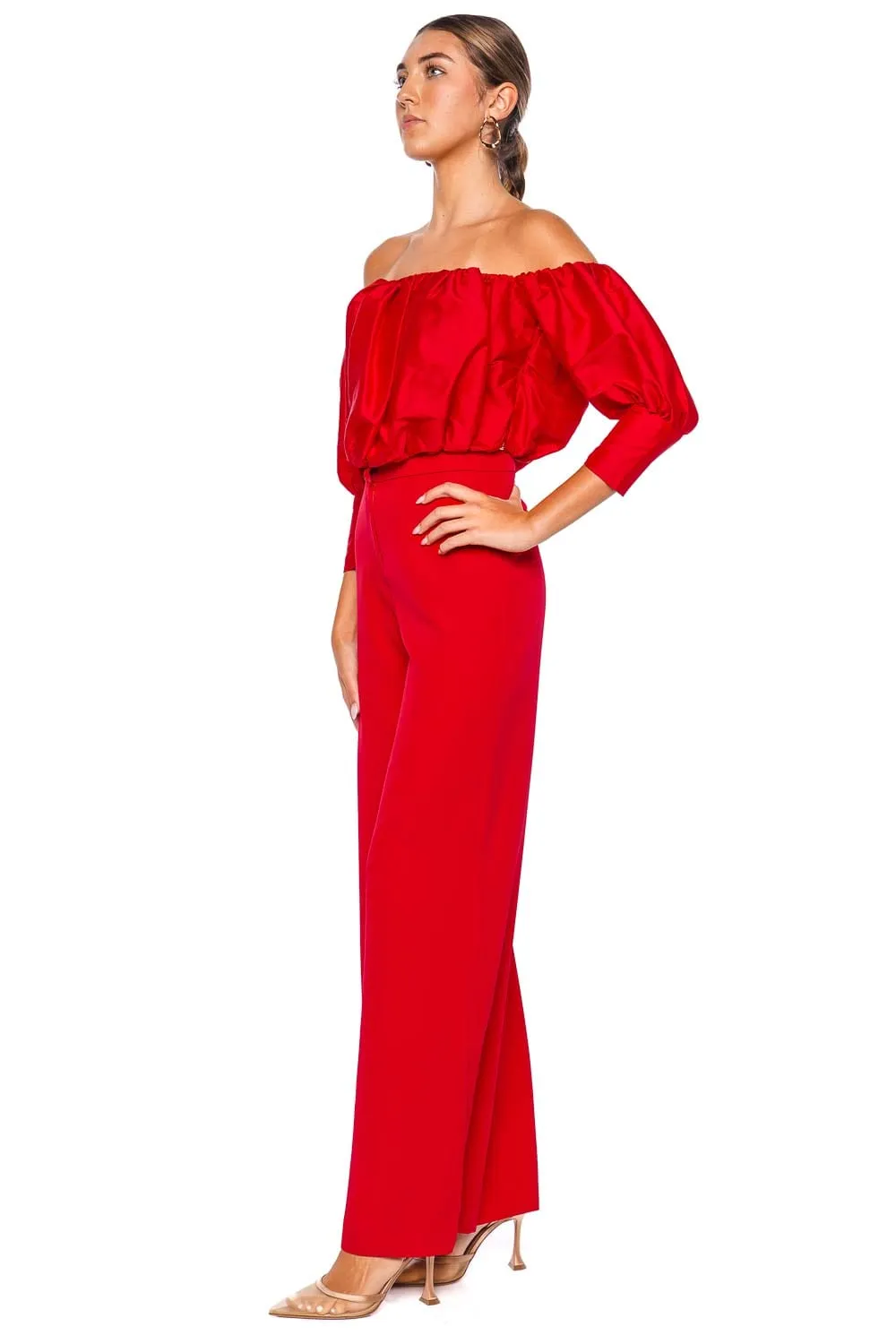 Chibcha Gathered Off Shoulder Top